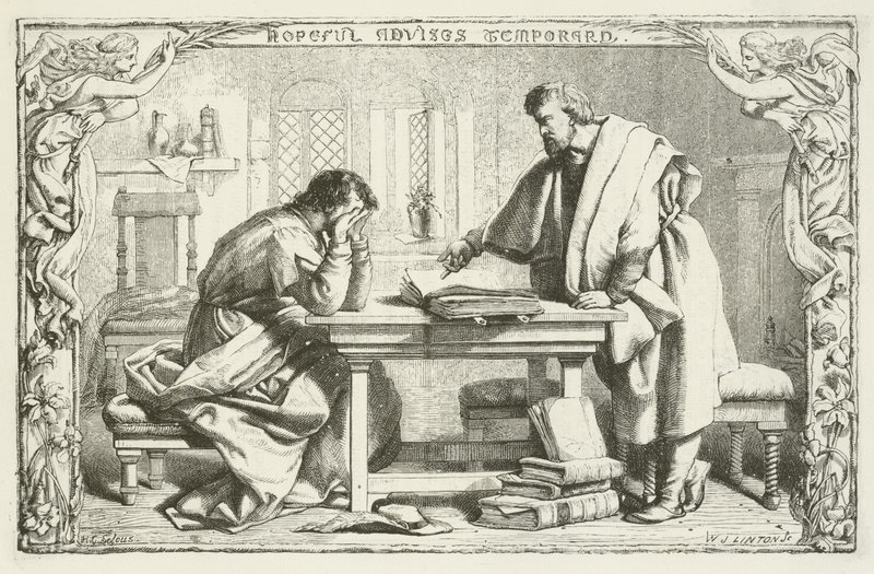 Kuvitus John Bunyanin pyhiinvaeltajalle tekijältä Henry Courtney Selous