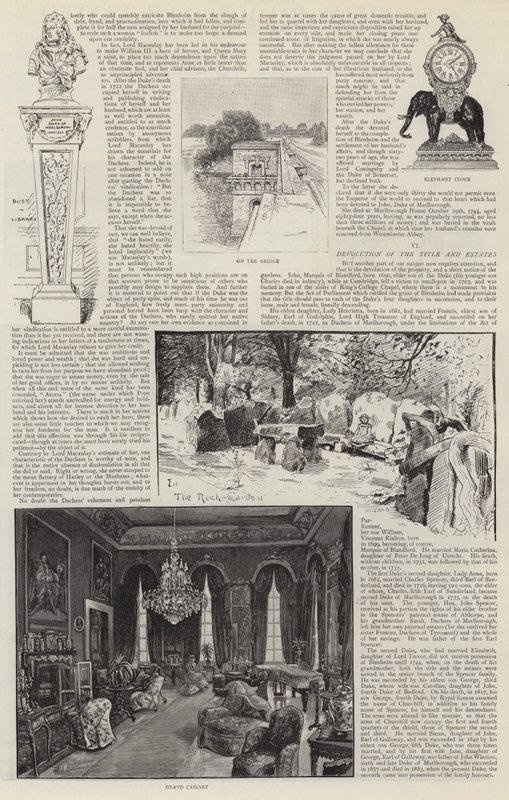 Blenheimin palatsi kuvitettu tekijältä Henry Edward Tidmarsh