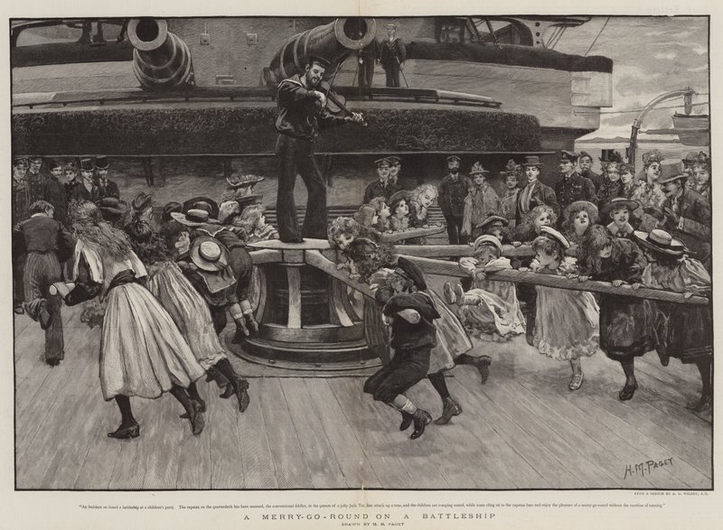 Merry-go-Round taistelulaivalla tekijältä Henry Marriott Paget