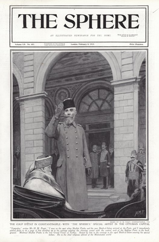 Vallankaappaus Konstantinopolissa, Turkissa, 1913 tekijältä Henry Marriott Paget
