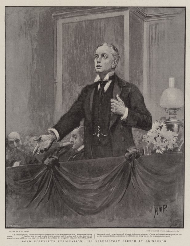Lord Roseberysin eroaminen, hänen valedictory-puheensa Edinburghissa tekijältä Henry Marriott Paget