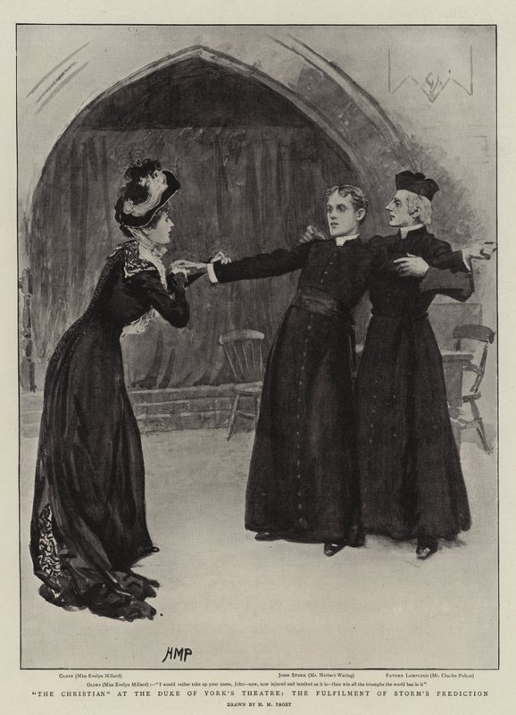 Kristitty Duke of Yorkin teatterissa, myrskyn ennustuksen täyttymys tekijältä Henry Marriott Paget