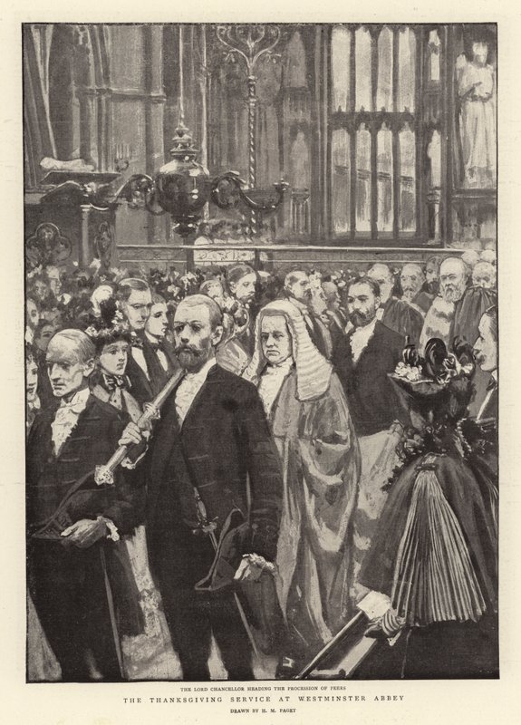 Kiitospalvelus Westminster Abbeyssa tekijältä Henry Marriott Paget