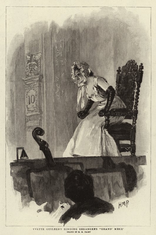 Yvette Guilbert laulaa Beranger
