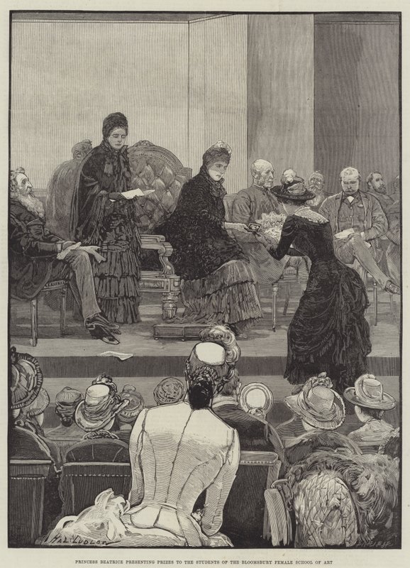 Prinsessa Beatrice jakaa palkinnot Bloomsbury Female School of Artin opiskelijoille tekijältä Henry Stephen Ludlow