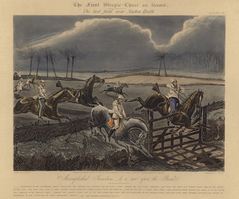 Ensimmäinen levy-ajo, 1839 tekijältä Henry Thomas Alken