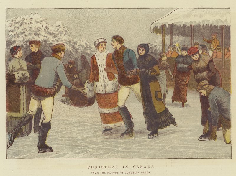 Joulu Kanadassa (chromolitho) tekijältä Henry Towneley Green