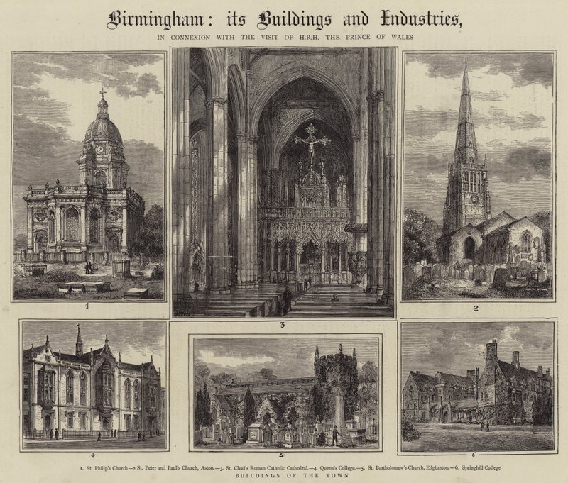 Birmingham, sen rakennukset ja teollisuus tekijältä Henry William Brewer