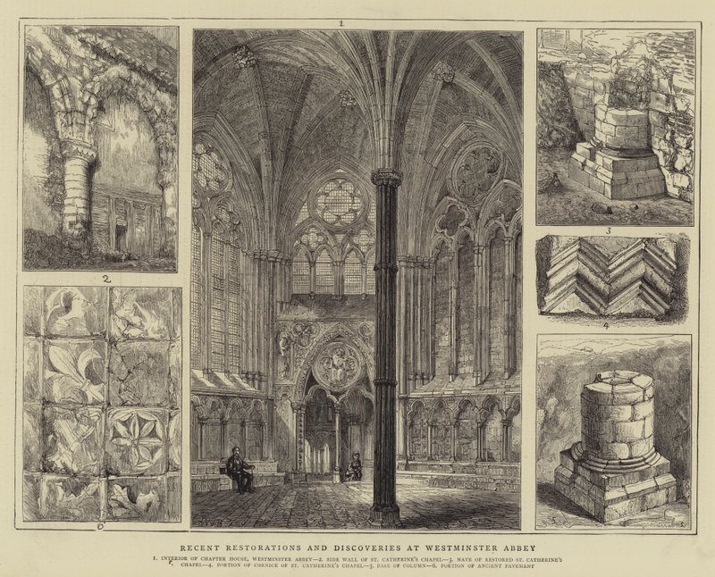 Viimeaikaiset restauroinnit ja löydöt Westminster Abbeyssa tekijältä Henry William Brewer