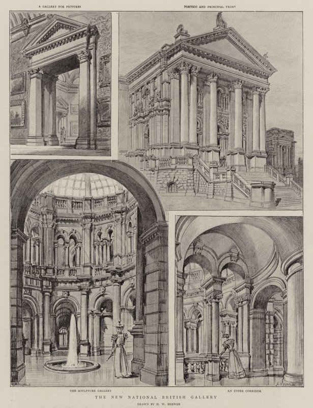 Uusi National British Gallery tekijältä Henry William Brewer