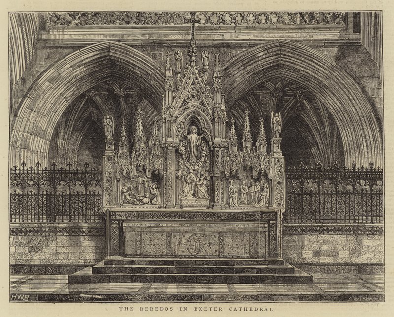 Reredos Exeterin katedraalissa tekijältä Henry William Brewer