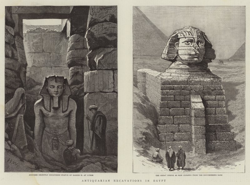 Antikvaariset kaivaukset Egyptissä tekijältä Henry Woods