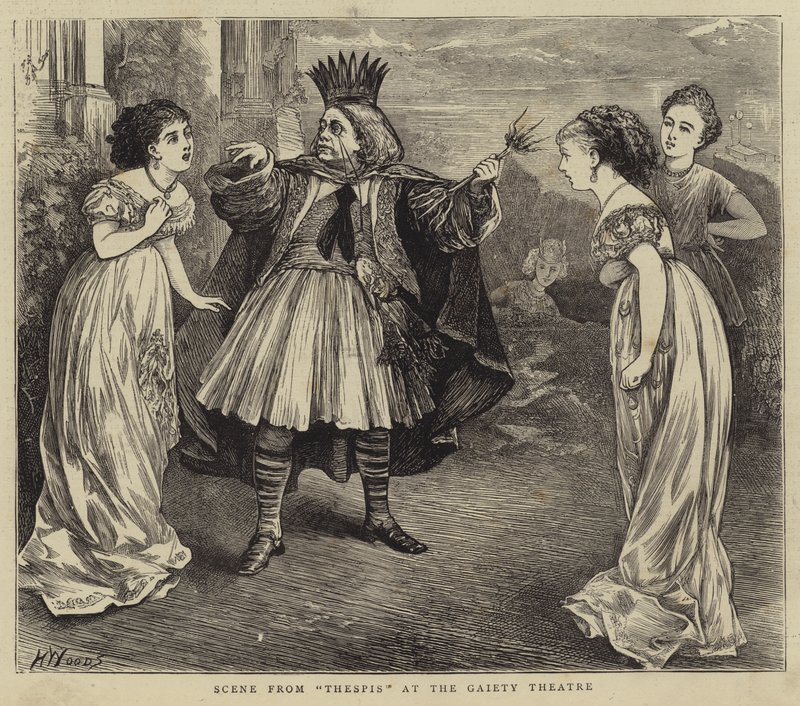 Kohtaus Thespisistä Gaiety-teatterissa tekijältä Henry Woods