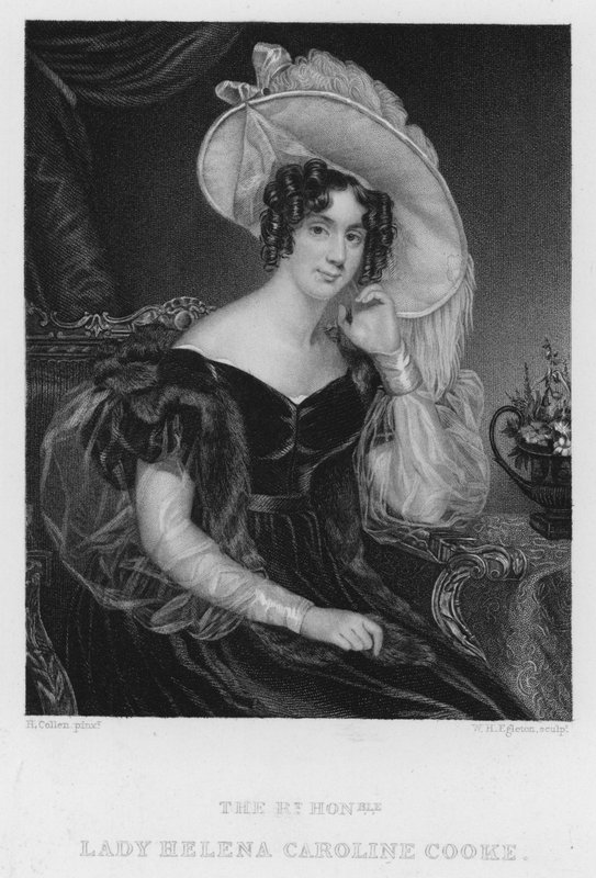 Lady Helena Caroline Cooke (kaiverrus) tekijältä Henry (after) Collen