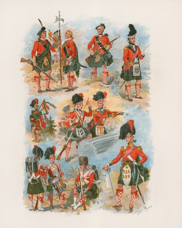 42nd Royal Highlanders The Black Watch (chromolitho) tekijältä Henry A. Payne