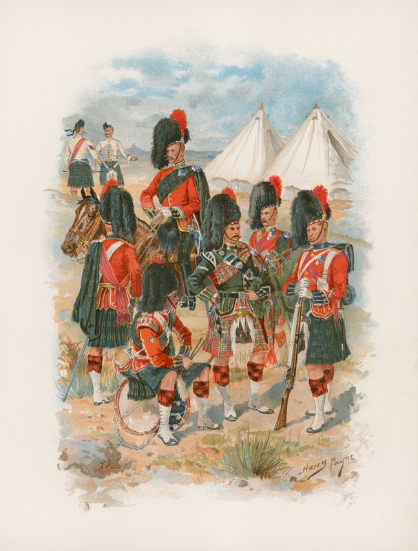 42nd Royal Highlanders, The Black Watch (chromolitho) tekijältä Henry A. Payne