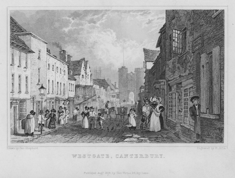 Westgate, Canterbury, Kent (kaiverrus) tekijältä Henry Adlard