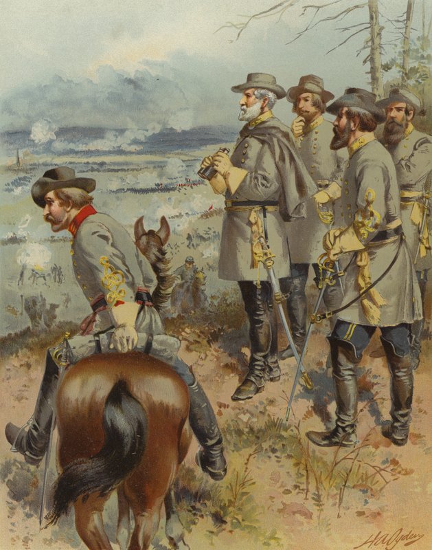 Kenraali Robert E Lee Fredericksburgissa tekijältä Henry Alexander (after) Ogden