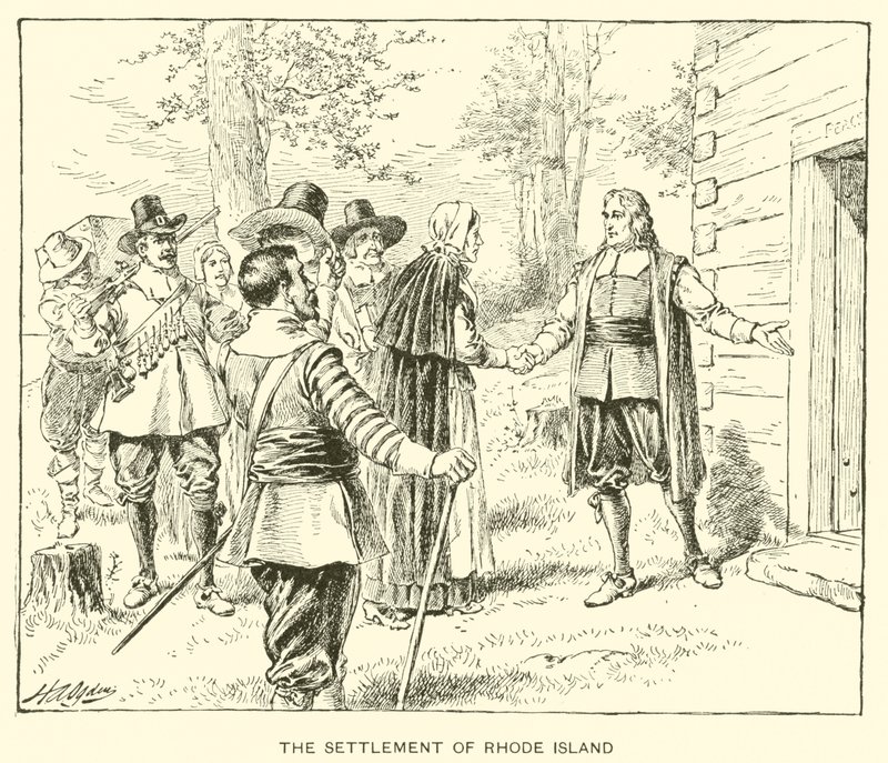 Rhode Islandin asutuskunta (litho) tekijältä Henry Alexander (after) Ogden