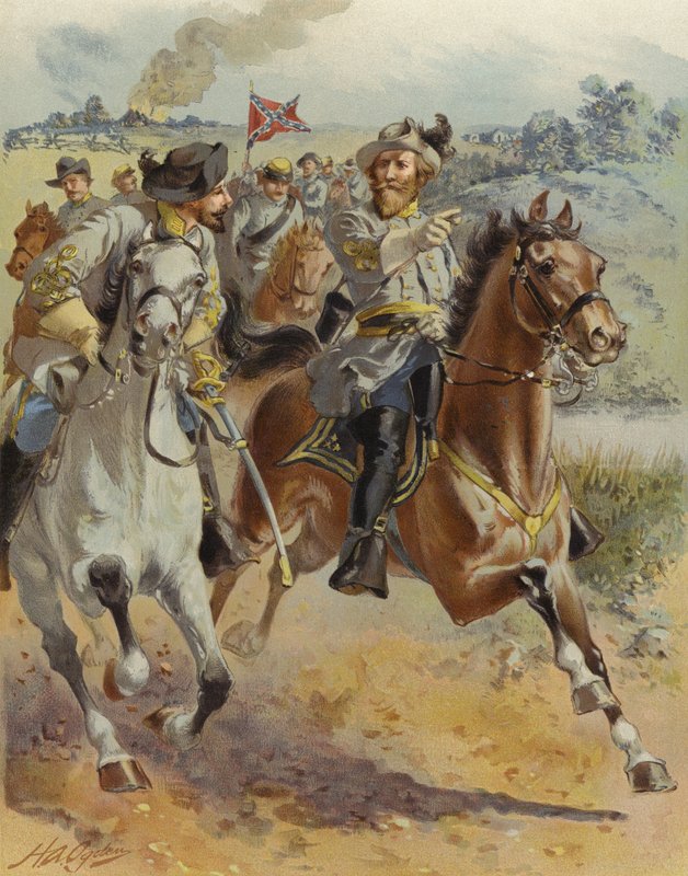Kenraali J E B Stuartin ratsastus McClellanin ympäri, kesäkuu 1862 tekijältä Henry Alexander Ogden