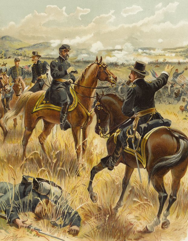Meade Gettysburgissa, 2. heinäkuuta 1863 tekijältä Henry Alexander Ogden