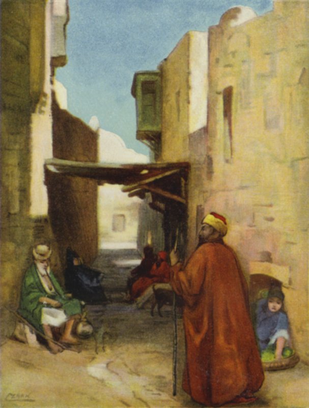 Katu Jerusalemissa (väri litho) tekijältä Henry Andrew Harper