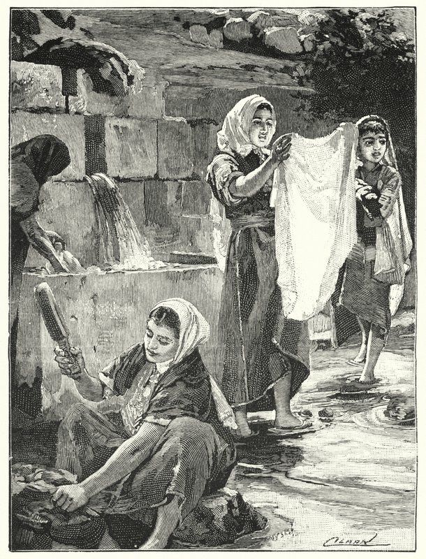 Suihkulähde Liftassa Samariassa (litho) tekijältä Henry Andrew Harper