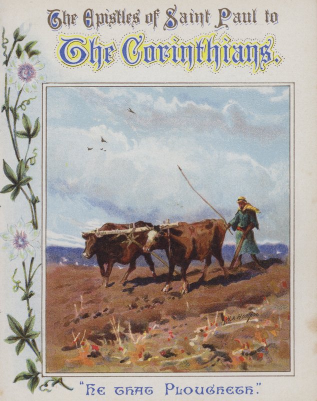 Hän, joka kyntää (chromolitho) tekijältä Henry Andrew Harper