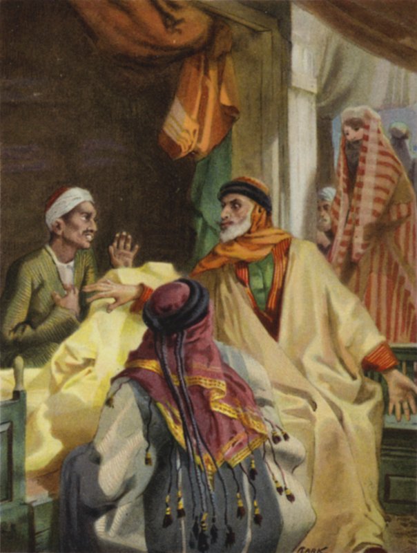 Damaskoksen basaarissa (väri litho) tekijältä Henry Andrew Harper