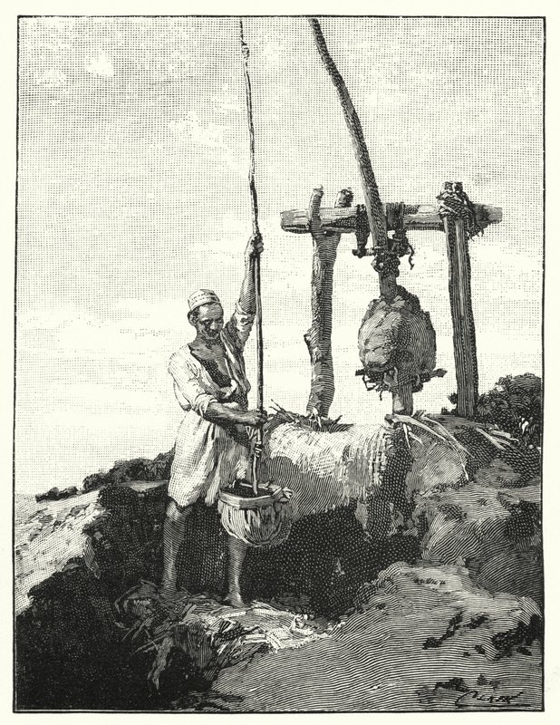 Vedenottomenetelmä idässä (litho) tekijältä Henry Andrew Harper