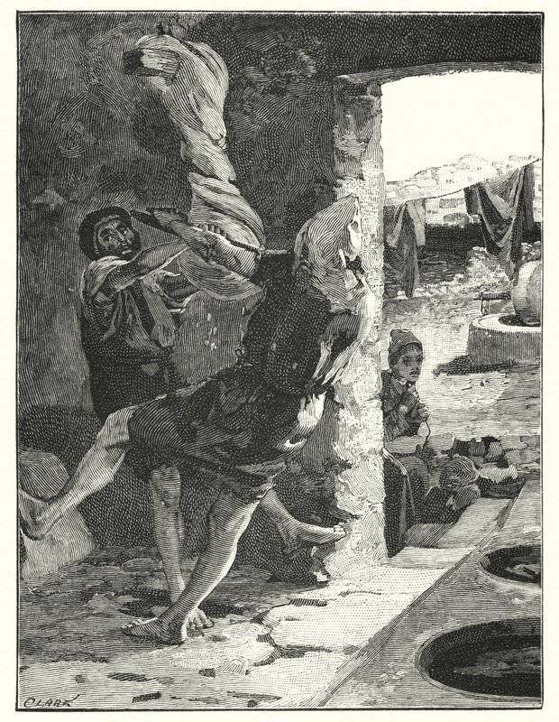 Piilosan vääntäminen Joppessa (litho) tekijältä Henry Andrew Harper