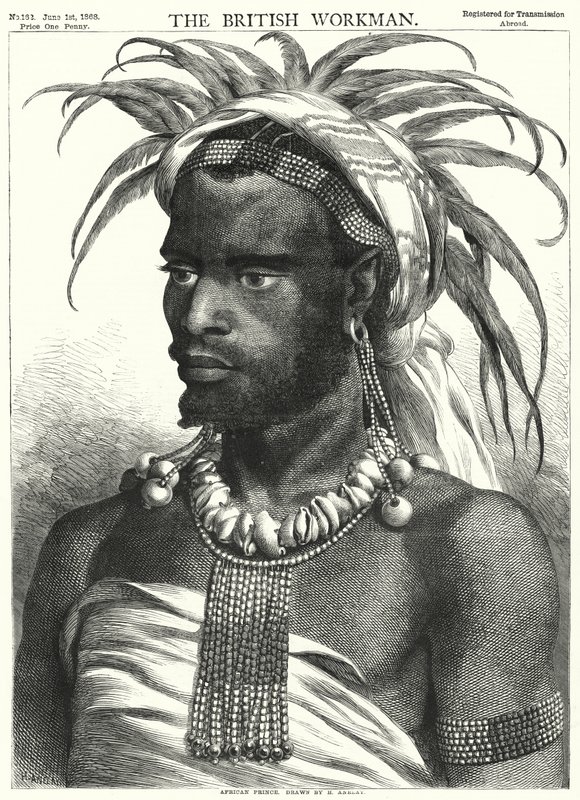 Afrikkalainen prinssi (kaiverrus) tekijältä Henry Anelay