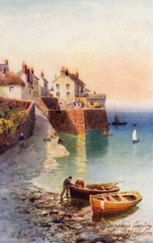 Appledore (värillinen litografia) tekijältä Henry B. (after) Wimbush