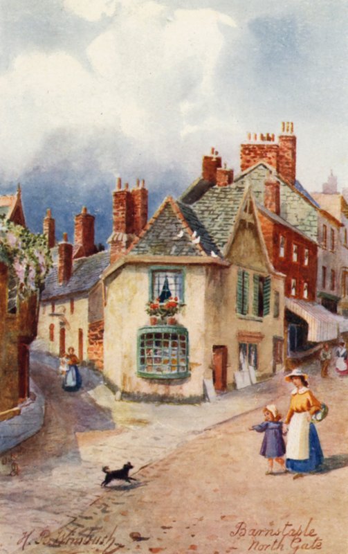 North Gate, Barnstaple (värilitro) tekijältä Henry B. (after) Wimbush