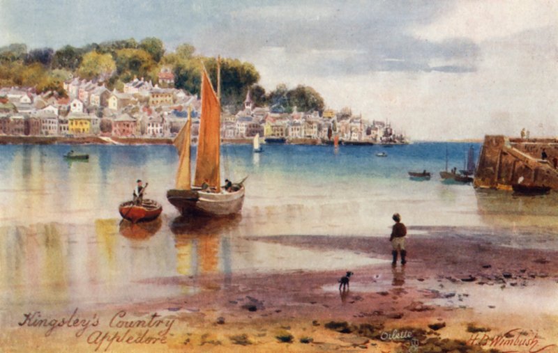 The Harbour, Appledore (värilitro) tekijältä Henry B. (after) Wimbush