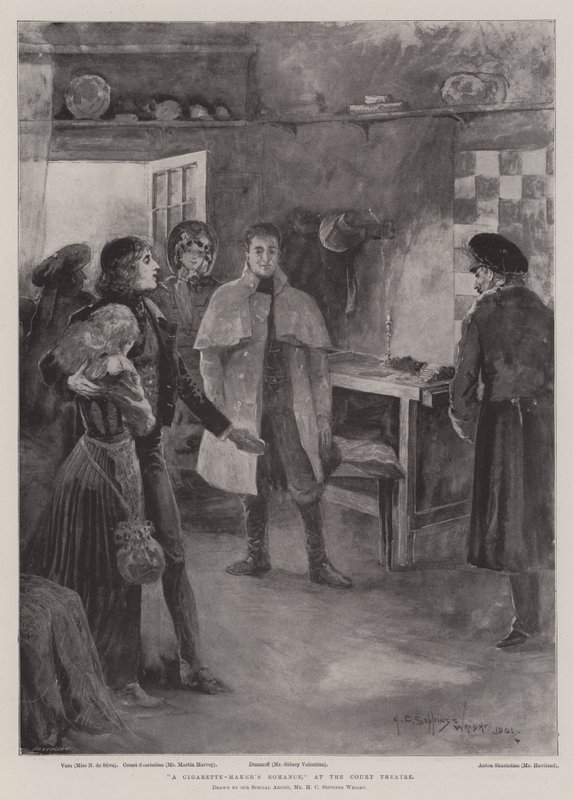 Savukkeentekijän romanssi Court Theatressa tekijältä Henry Charles Seppings Wright