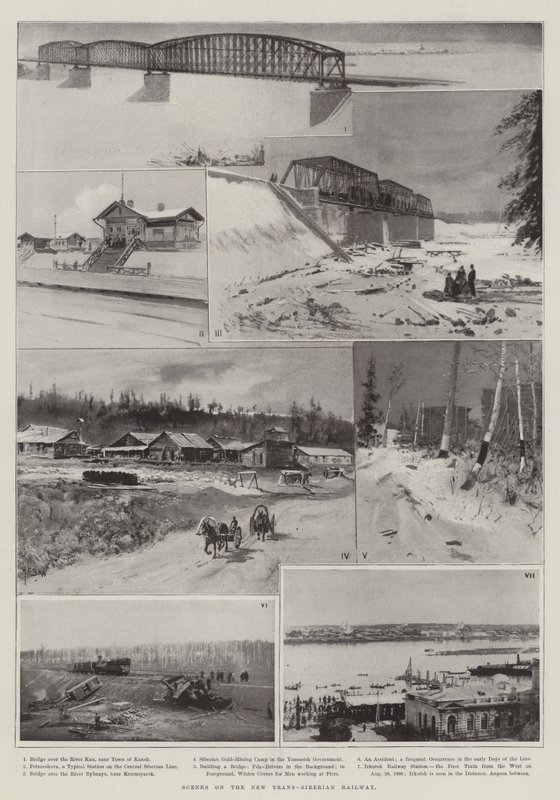 Kohtauksia uudella Trans-Siperian rautateillä tekijältä Henry Charles Seppings Wright
