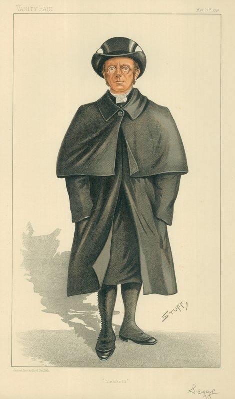 Lichfieldin piispa, Lichfield, 27. toukokuuta 1897, Vanity Fair -sarjakuva tekijältä Henry Charles Seppings Wright