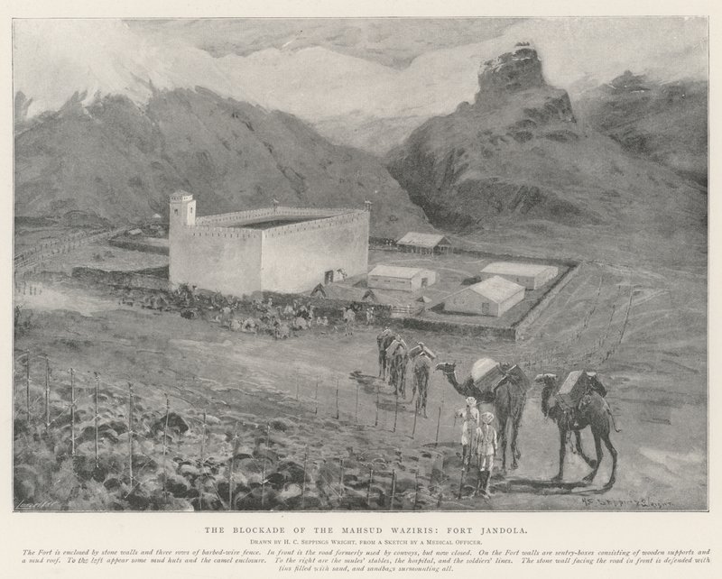 Mahsud Waziriksen saarto, Fort Jandola tekijältä Henry Charles Seppings Wright