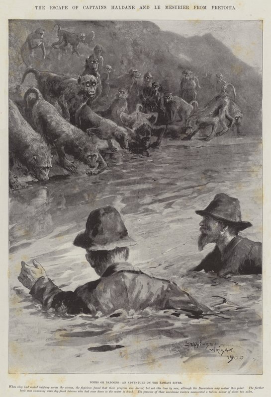 Kapteenit Haldanen ja Le Mesurierin pako Pretoriasta tekijältä Henry Charles Seppings Wright