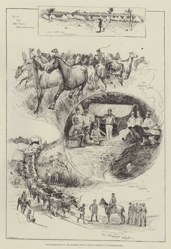 Brittiläisen Etelä-Afrikka-yhtiön retkikunta Matabelelandiin tekijältä Henry Charles Seppings Wright