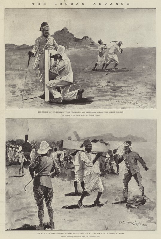The Soudan Advance (litho) tekijältä Henry Charles Seppings Wright