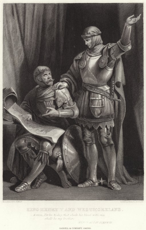 Kuningas Henrik V ja Westmoreland, Hen V, näytös IV, kohtaus III tekijältä Henry Courtney Selous