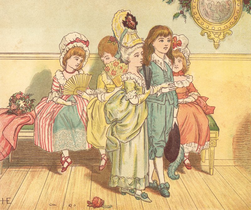 Muodikkaat ihmiset (väri litho) tekijältä Henry Hetherington Emmerson