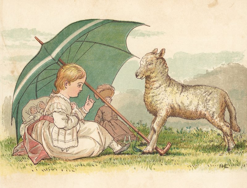 Prinsessa ja lammas (väri litho) tekijältä Henry Hetherington Emmerson