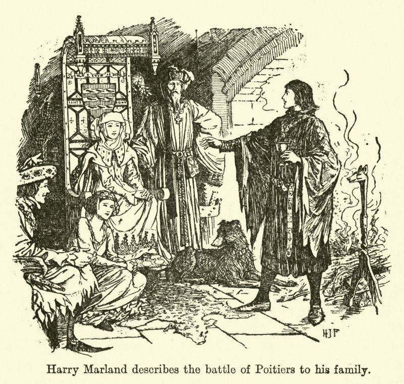 Harry Marland kuvailee Poitiersin taistelua perheelleen tekijältä Henry Justice Ford