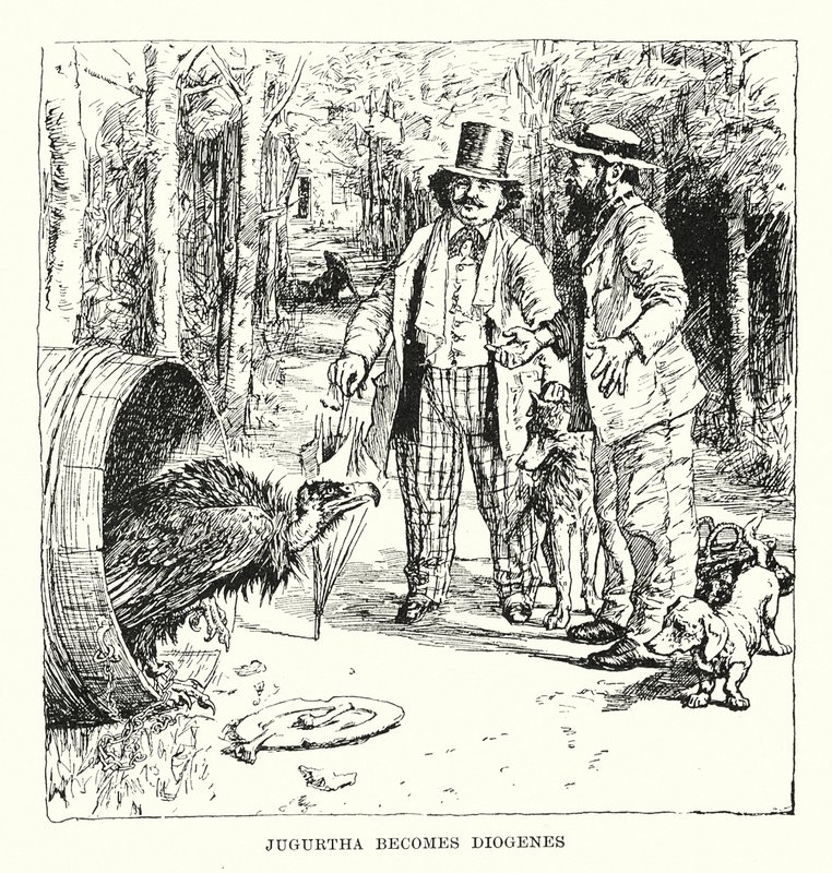 Jugurthasta tulee Diogenes (kaiverrus). tekijältä Henry Justice Ford