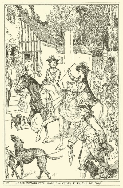 Marie Antoinette metsästää Dauphinin kanssa tekijältä Henry Justice Ford