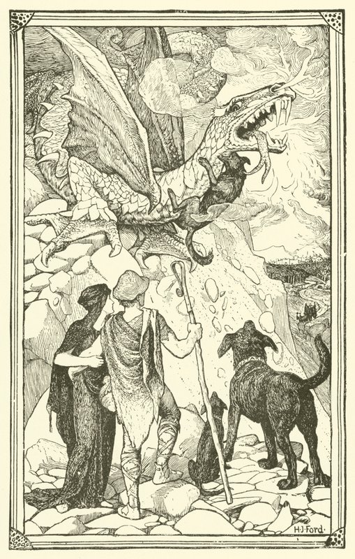 Kolme koiraa (kaiverrus) tekijältä Henry Justice Ford