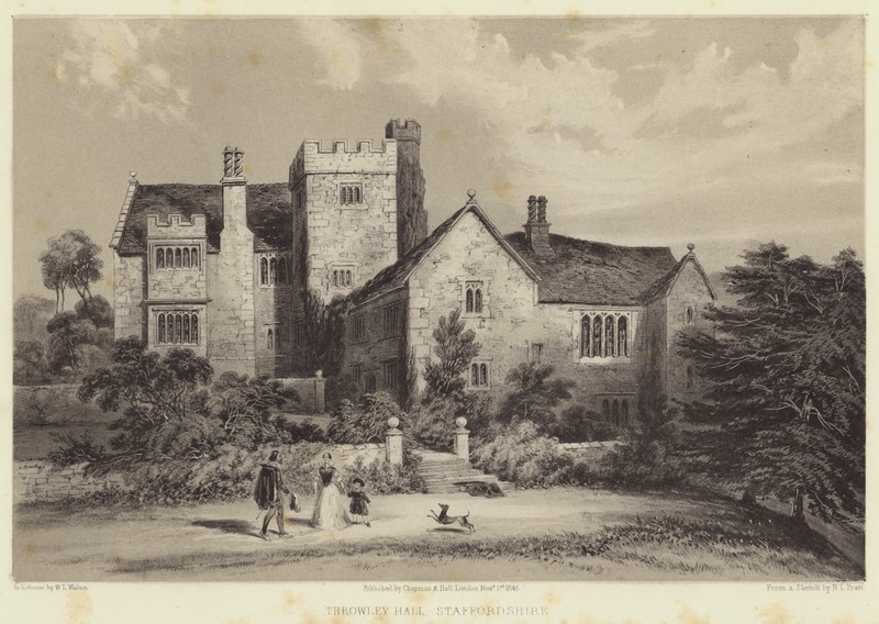Throwley Hall, Staffordshire tekijältä Henry Lark Pratt